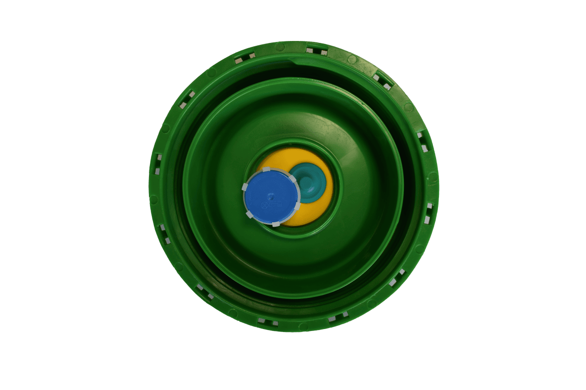 VARIBOX D160 screw cap with Viton combination vent